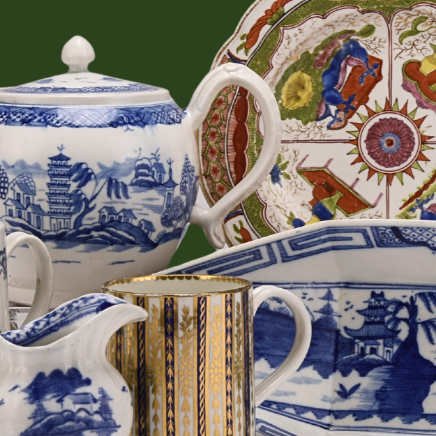 British and Continental Ceramics and Glass, Paintings and Prints Auction